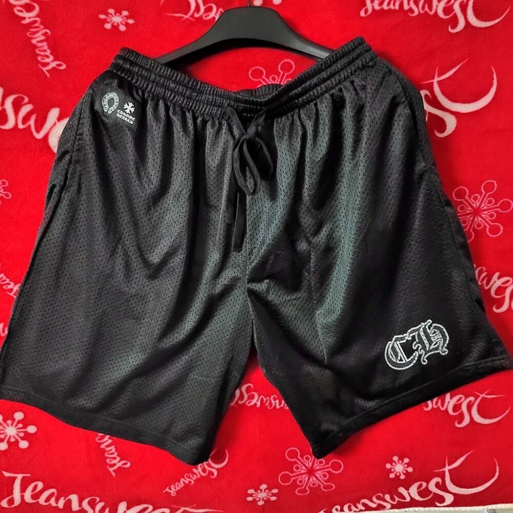 Chrome Hearts Black Mesh Shorts